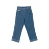 Bode Embroidered Trousers In Blue