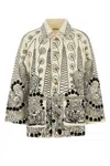 Bode Embroidered Wool Coat