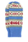 Bode Men Embroidered Wool Wedgewood Gloves In Blue