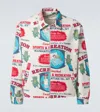 Bode Enrichment Printed Cotton Jacket In White Multi