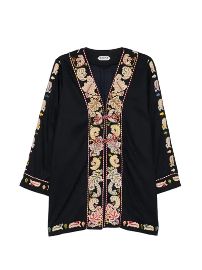 Bode Feather Runner Jacket In Black