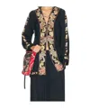 Bode Feather Runner Embroidered Cotton-blend Twill Jacket In Black