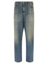 Bode Denim Mid Rise Jeans In Blue