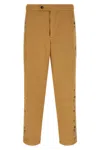 Bode Feather Runner Embroidered Trousers In Brown