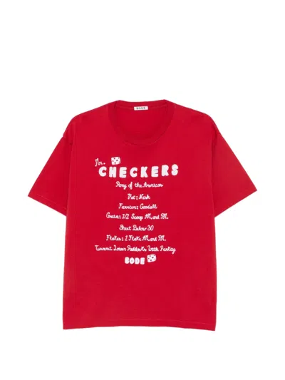 Bode Feed Graphic-print T-shirt In 레드