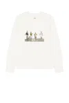 Bode Mens Cream Finish Line Crew-neck Relaxed-fit Cotton-jersey Sweatshirt In Cream