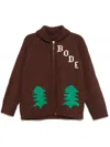 Bode Graphic Design Raglan Sleeve Sweater In Braun
