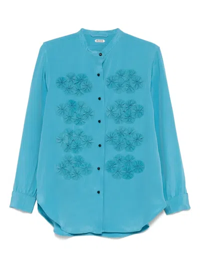 BODE FLORAL-APPLIQUÉ SHIRT