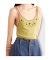 Bode Floral Pattern Vest In Yellow