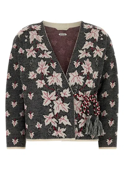 Bode Multicolor Maple Jacquard Cardigan