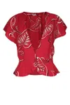Bode Floral Print Blouse