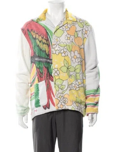 Pre-owned Bode Floral Print Long Sleeve Shirt In Multi