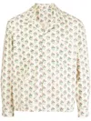 Bode Floral-print Shirt In Gelb