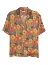 Bode Fruit Pit Camp-collar Printed Silk-seersucker Shirt In Multi