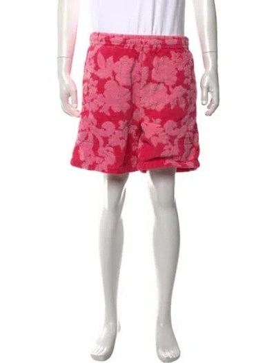 Pre-owned Bode Floral Print Shorts In Pink
