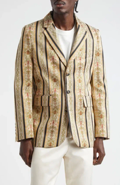 Bode Floret Brocade Sport Coat In Multi