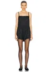 Bode Football Jacquard Teddy Romper In Black