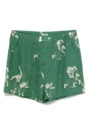Bode Football Silhouette Boxers In Green
