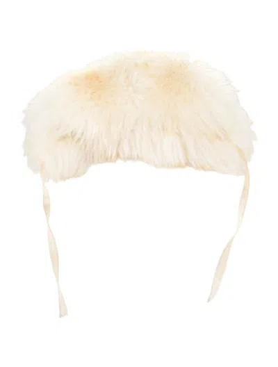 Pre-owned Bode Fur Hat In Neutrals