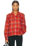 Bode Gable Plaid Overshirt In Multi
