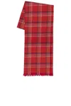 Bode Gable Plaid Scarf In Gold