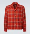 Bode Gable Camp-collar Checked Wool Overshirt In Multi