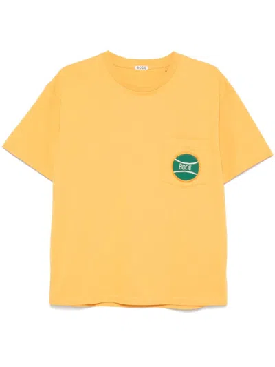 Bode Game Point T-shirt In Yellow