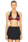 Bode Gazebo Halter Top In Black