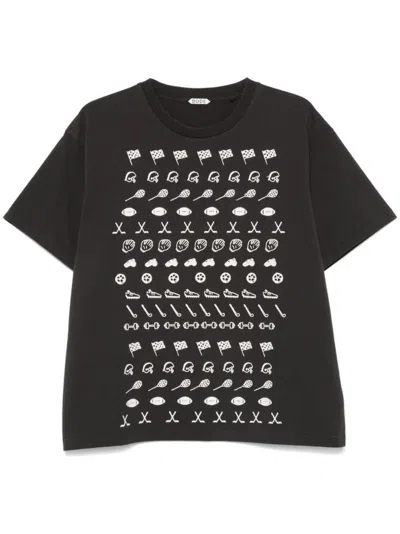 Bode Gear-embroidered T-shirt In Black