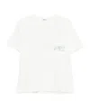 Bode Geneva Beaded Pocket T-shirt In White