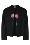Bode Black Beaded Abilene Jacket In Black Multi