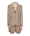 Bode Gilbert Check Blazer In Multi