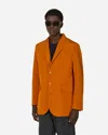 Bode Ginger Faille Single-breasted Suit Jacket In Orange