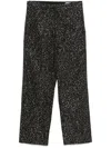 Bode Black Glitter Trousers In Black