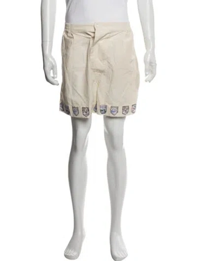 Pre-owned Bode Graphic Print Chino Shorts In Neutrals