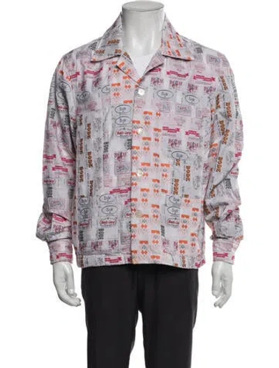 Pre-owned Bode Graphic Print Coat In Multi