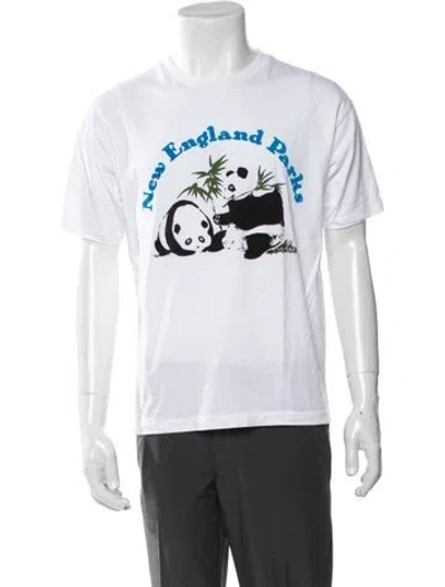Pre-owned Bode Graphic Print Crew Neck T-shirt In White