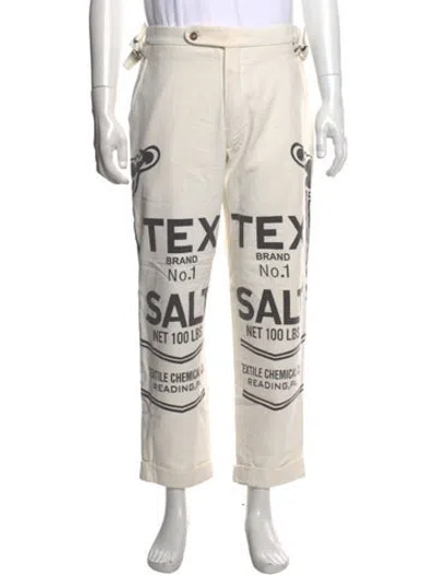 Pre-owned Bode Graphic Print Dress Pants In Multicolor