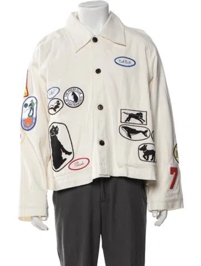 Pre-owned Bode Graphic Print Jacket W/ Tags In Neutrals