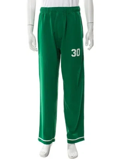 Pre-owned Bode Graphic Print Lounge Bottoms In Green