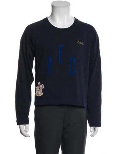 Pre-owned Bode Graphic Print Scoop Neck Sweatshirt In Multi