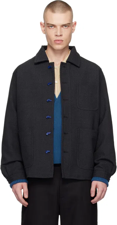Bode Gray Thornproof Franck Jacket In Grey