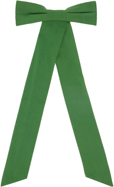 Bode Green Bow Hair Clip In Green Green