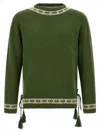 Bode Green Moritz Sweater In Green