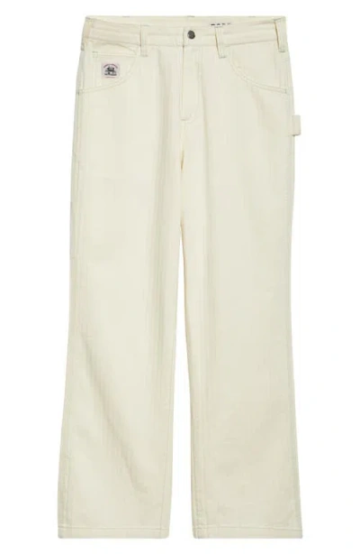 Bode Greenskeeper Knolly Brook Cotton Trousers In Ivory