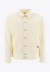 Bode Boxy Cotton Jacket With Button-up Front In Neutral