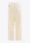 Bode Off-white Greenskeeper Knolly Brook Trousers In Neutral