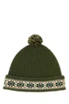 Bode Men Arm Green Wool Moritz Beanie Hat In Green