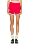 Bode Heart Deco Gym Short In Red