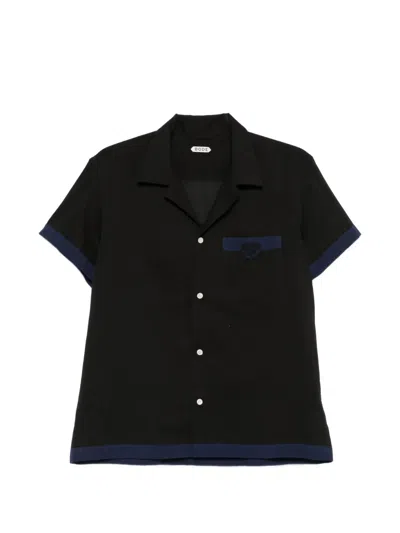 Bode Heart Deco Short-sleeve Shirt In Black